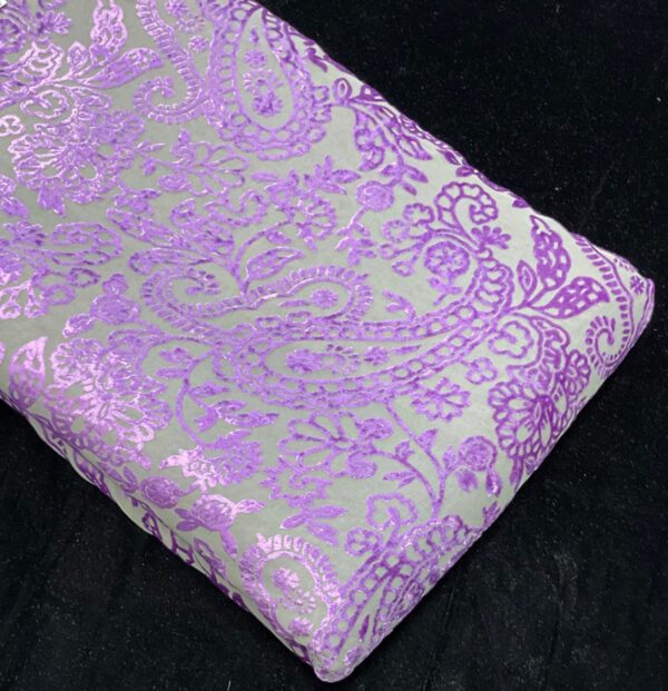 Fresh Arrivals – Brasso Velvet Fabric (Purple)