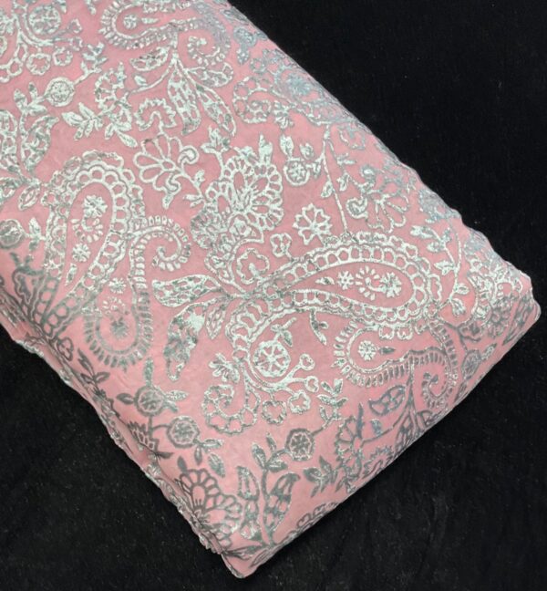 Fresh Arrivals – Brasso Velvet Fabric (Blush Pink)