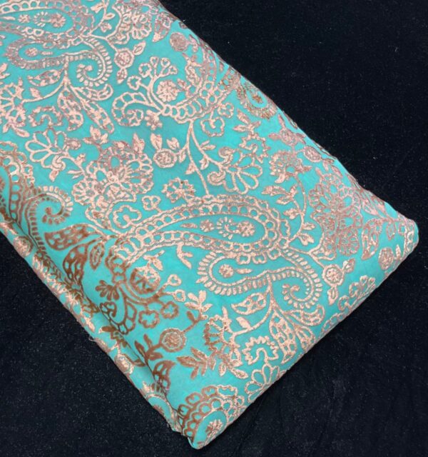 Fresh Arrivals – Brasso Velvet Fabric (Sea Green)