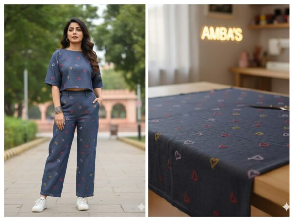 Denim & Cotton Fabric – 60” Width | ₹300 per Meter