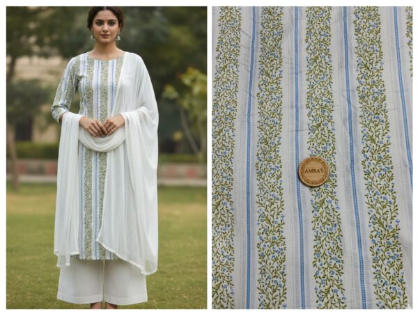 Export rayon cotton matching suit FABRIC.(without dupatta)