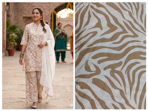Export rayon cotton fabric for suit/co-ord set (without dupatta)