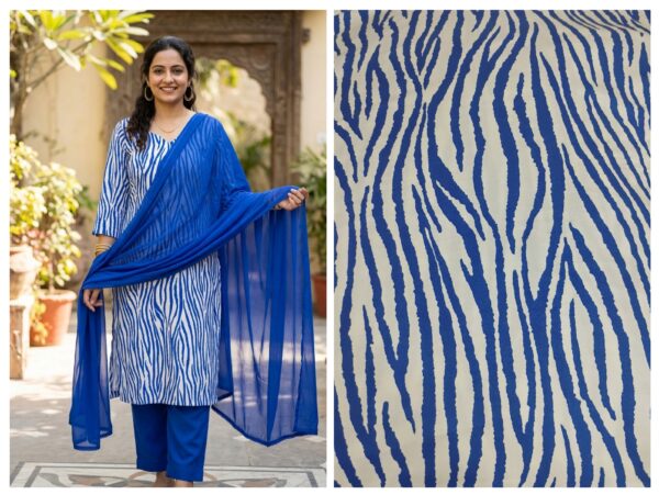 Export rayon cotton fabric for suit/co-ord set (without dupatta)
