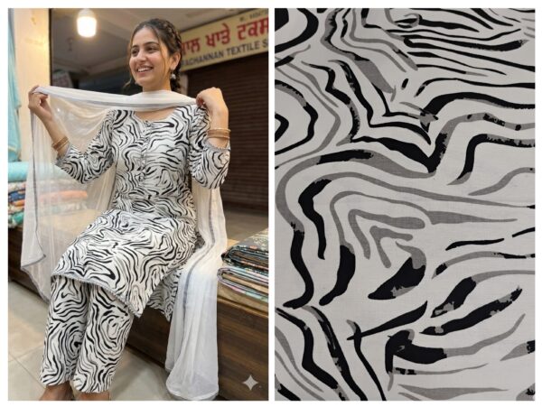 Export cotton linen fabric for full suit/co-ord set.(without dupatta)