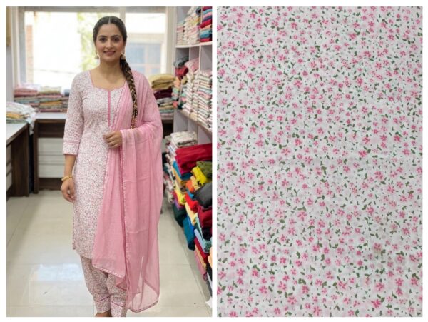 Export cambric cotton print for suit/co-ord set.(without dupatta)