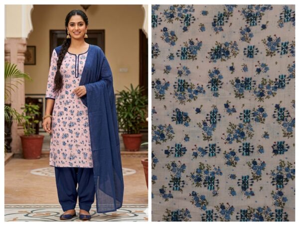 Export cotton fabric matching suit without dupatta