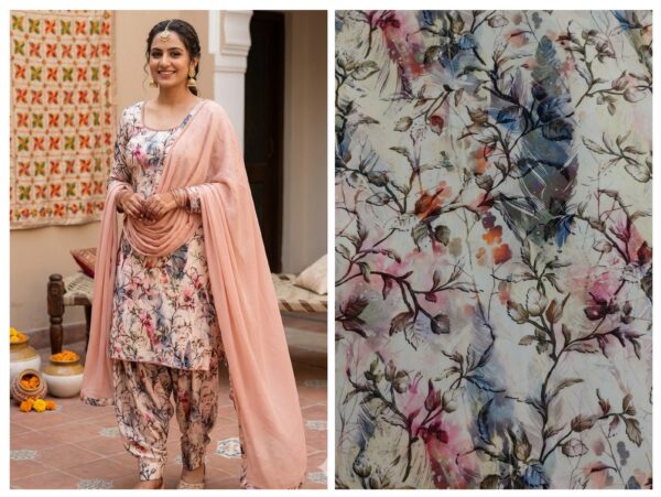 Export cotton fabric for All over suit (without dupatta)