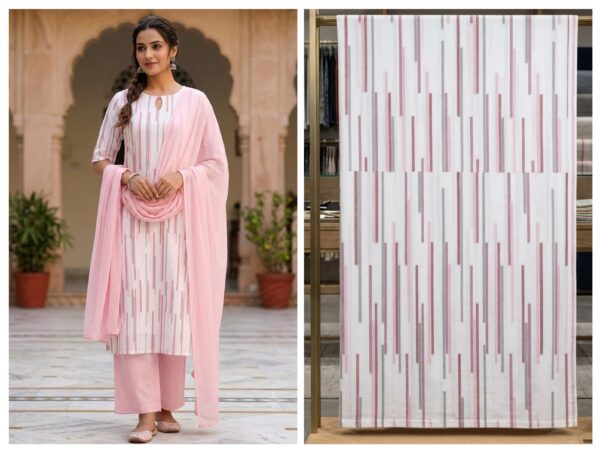 Export self cambric cotton print fabric (190/meter)(60'' width approx)  kurta/shirt - 2 meter,  Co-ord set / night suit - 3 meter,  All over suit - 4 meter,  Frock suit - 5 meter.