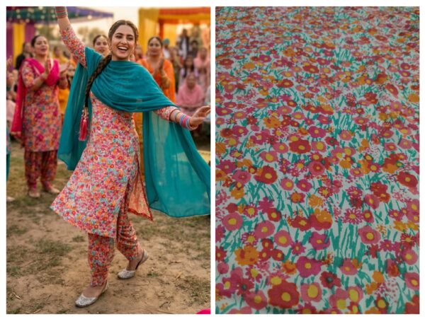Export rayon cotton print fabric (160/meter)(60'' width approx)  kurta/shirt - 2 meter,  Co-ord set / night suit - 3 meter,  All over suit - 4 meter,  Frock suit - 5 meter.