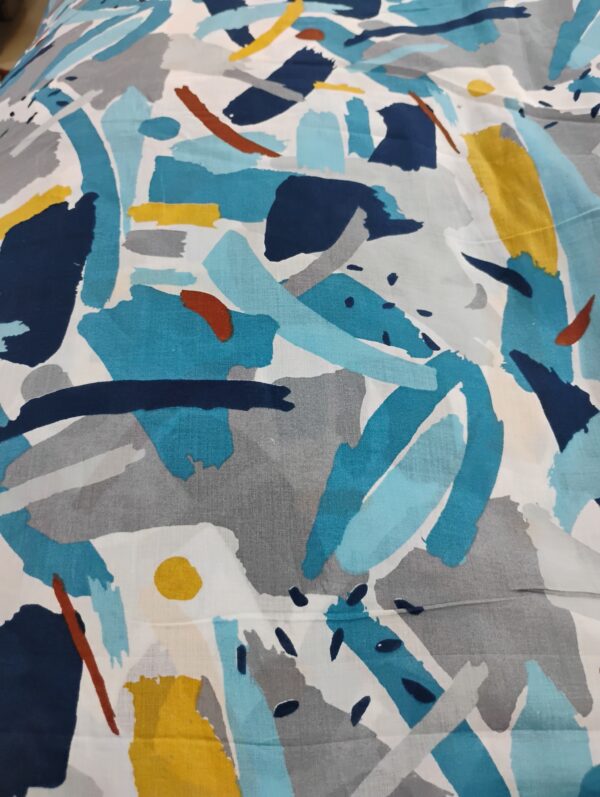Export cambric cotton print fabric (160/meter)(60'' width approx)  kurta/shirt - 2 meter,  Co-ord set / night suit - 3 meter,  All over suit - 4 meter,  Frock suit - 5 meter.