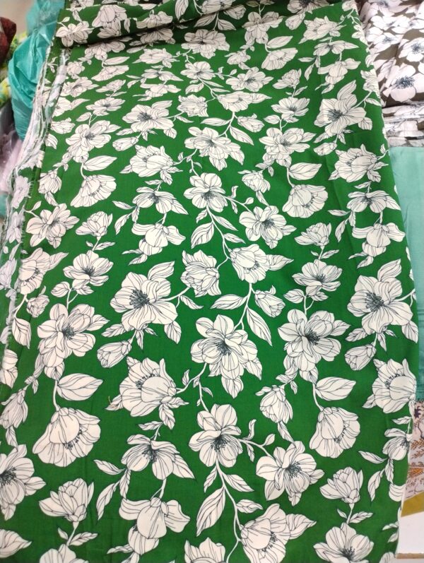 Export cotton print fabric (190/meter)(60'' width approx)  kurta/shirt - 2 meter,  Co-ord set / night suit - 3 meter,  All over suit - 4 meter,  Frock suit - 5 meter.